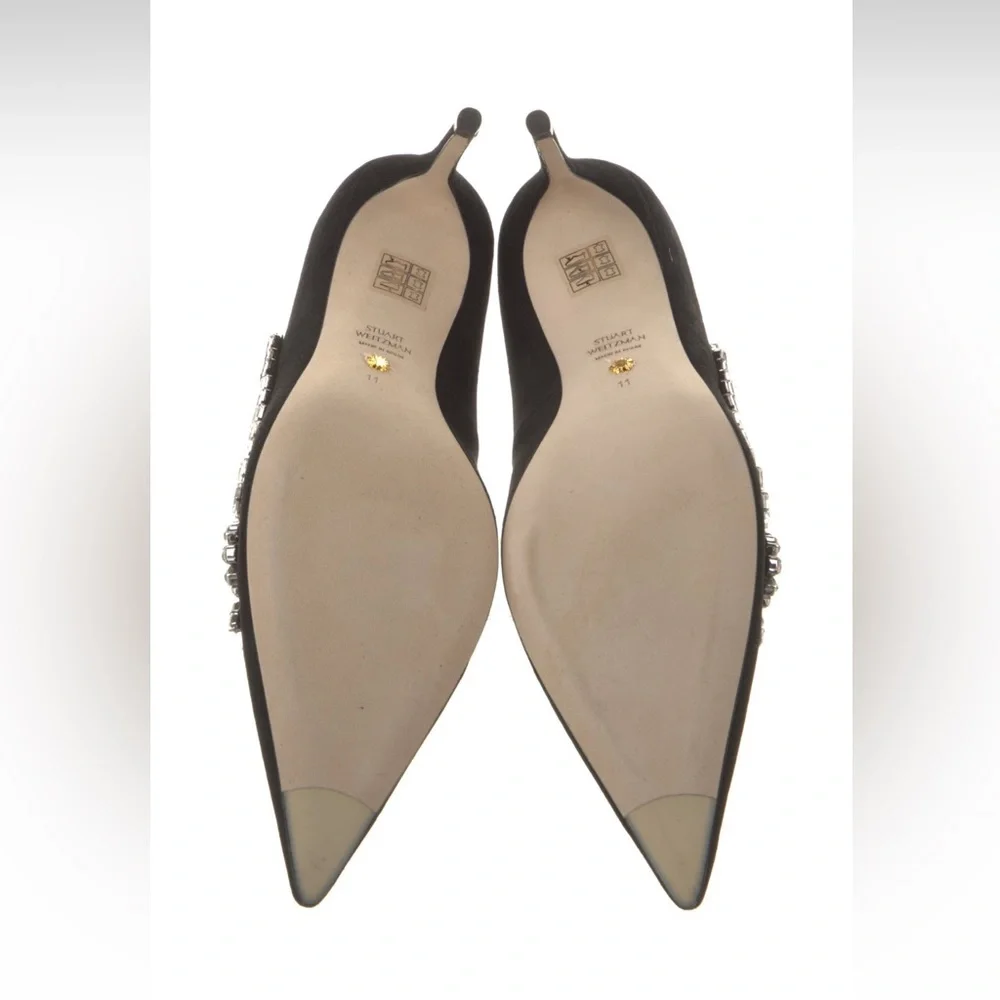 Stuart Weitzman crystal promise embellished‎ stiletto shoes